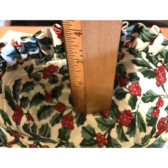 Liner for A Small Sweet Basil /Oregano Basket by Longaberger Retired Festive - Picture 11 of 16